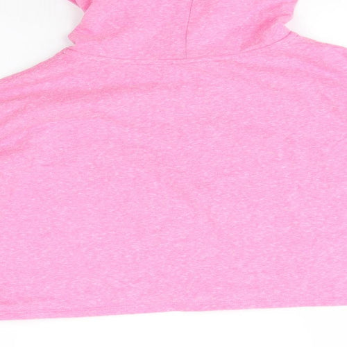 H&M Womens Pink  Cotton Pullover Hoodie Size L