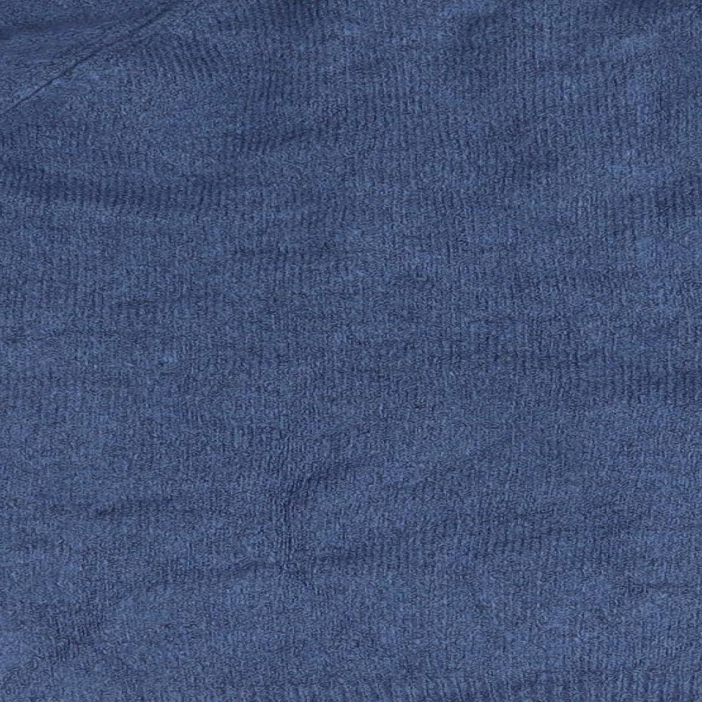 TU Womens Blue Round Neck  Acrylic Pullover Jumper Size 10