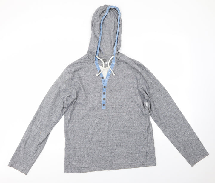 Peacocks Womens Grey 100% Cotton Pullover Hoodie Size M