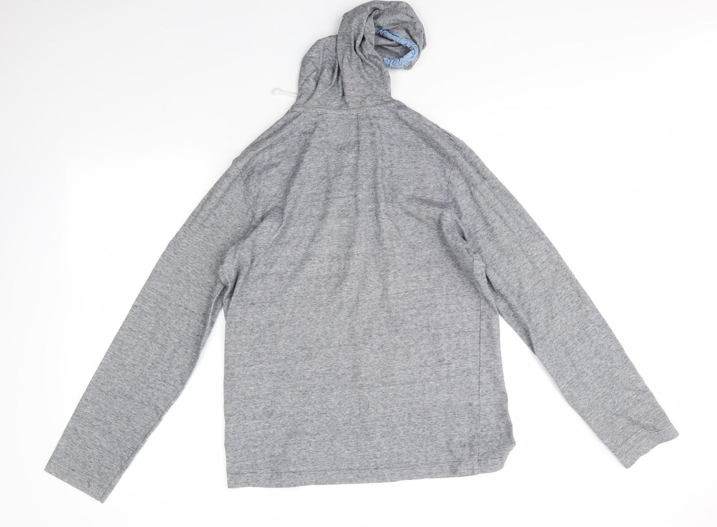 Peacocks Womens Grey  100% Cotton Pullover Hoodie Size M