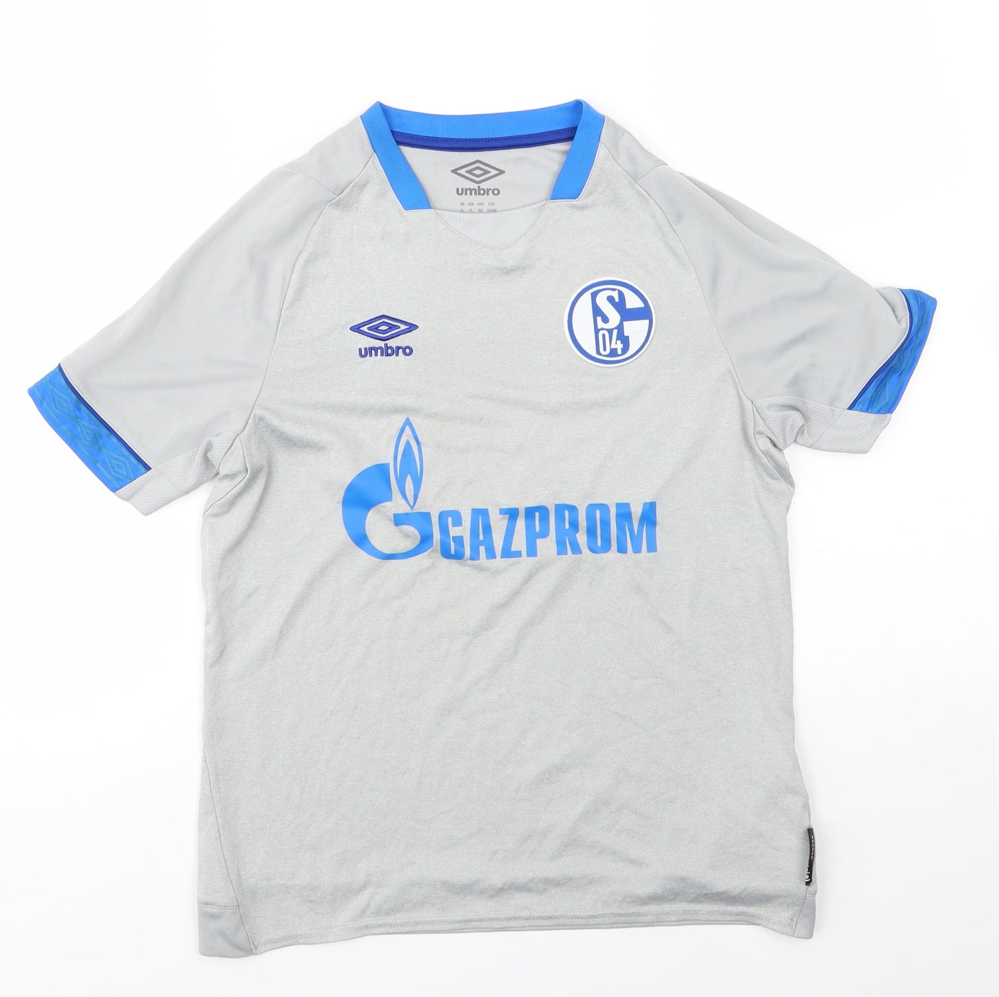 Umbro Boys Grey  Polyester Basic T-Shirt Size 12 Years Round Neck  - Gazprom