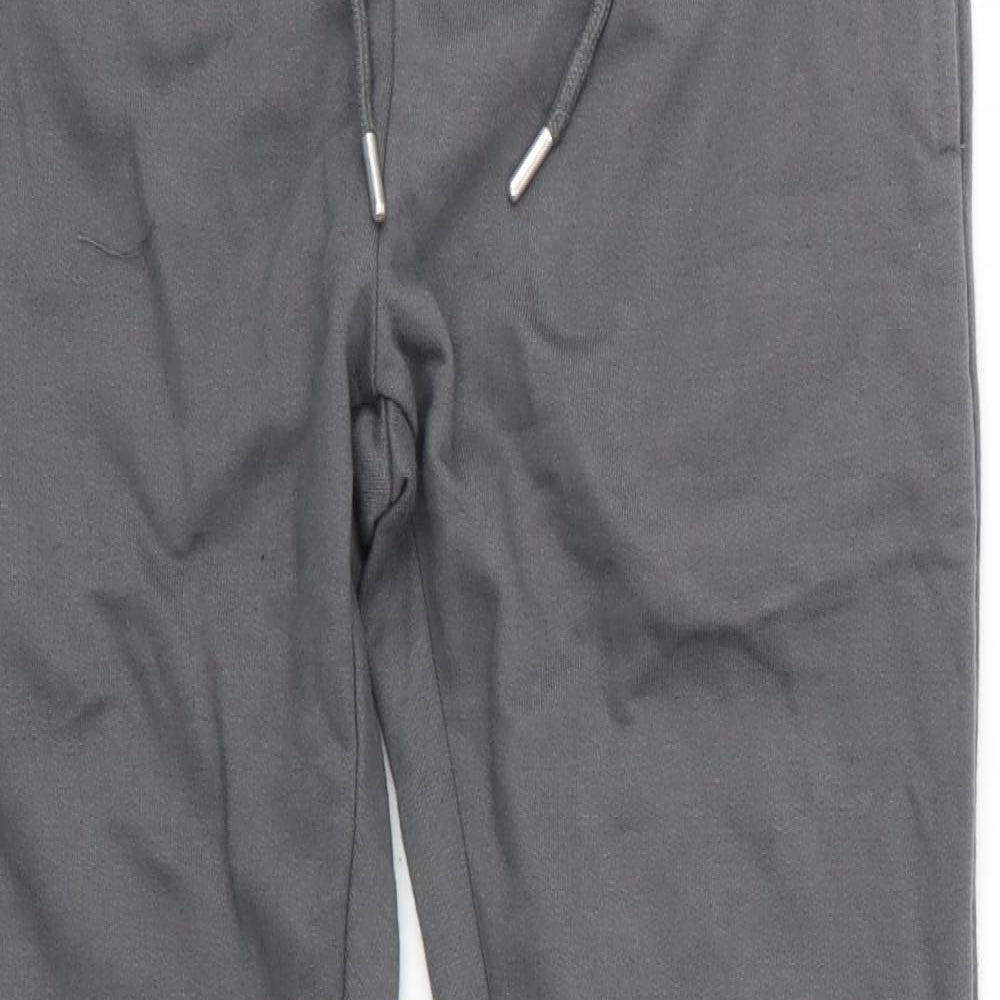 Boohoo MAN Mens Grey  Cotton Jogger Trousers Size M L29 in Regular