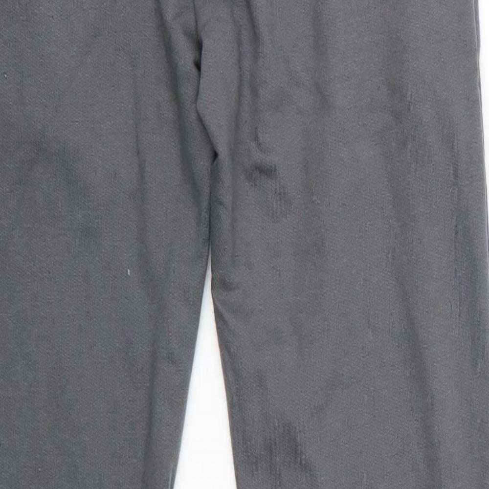 Boohoo MAN Mens Grey  Cotton Jogger Trousers Size M L29 in Regular