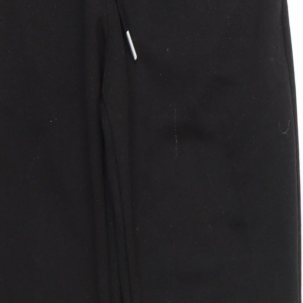 Boohoo MAN Mens Black  Cotton Jogger Trousers Size M L28 in Regular