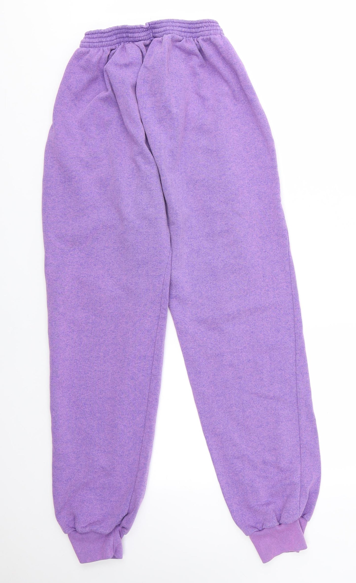 Zip! Womens Purple  Cotton Jogger Trousers Size 10 L25 in Regular