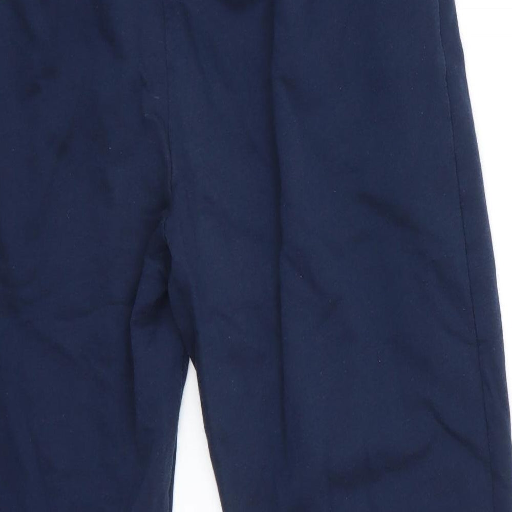 Peacocks Womens Blue  Polyester Pedal Pusher Trousers Size 14 L20 in Regular