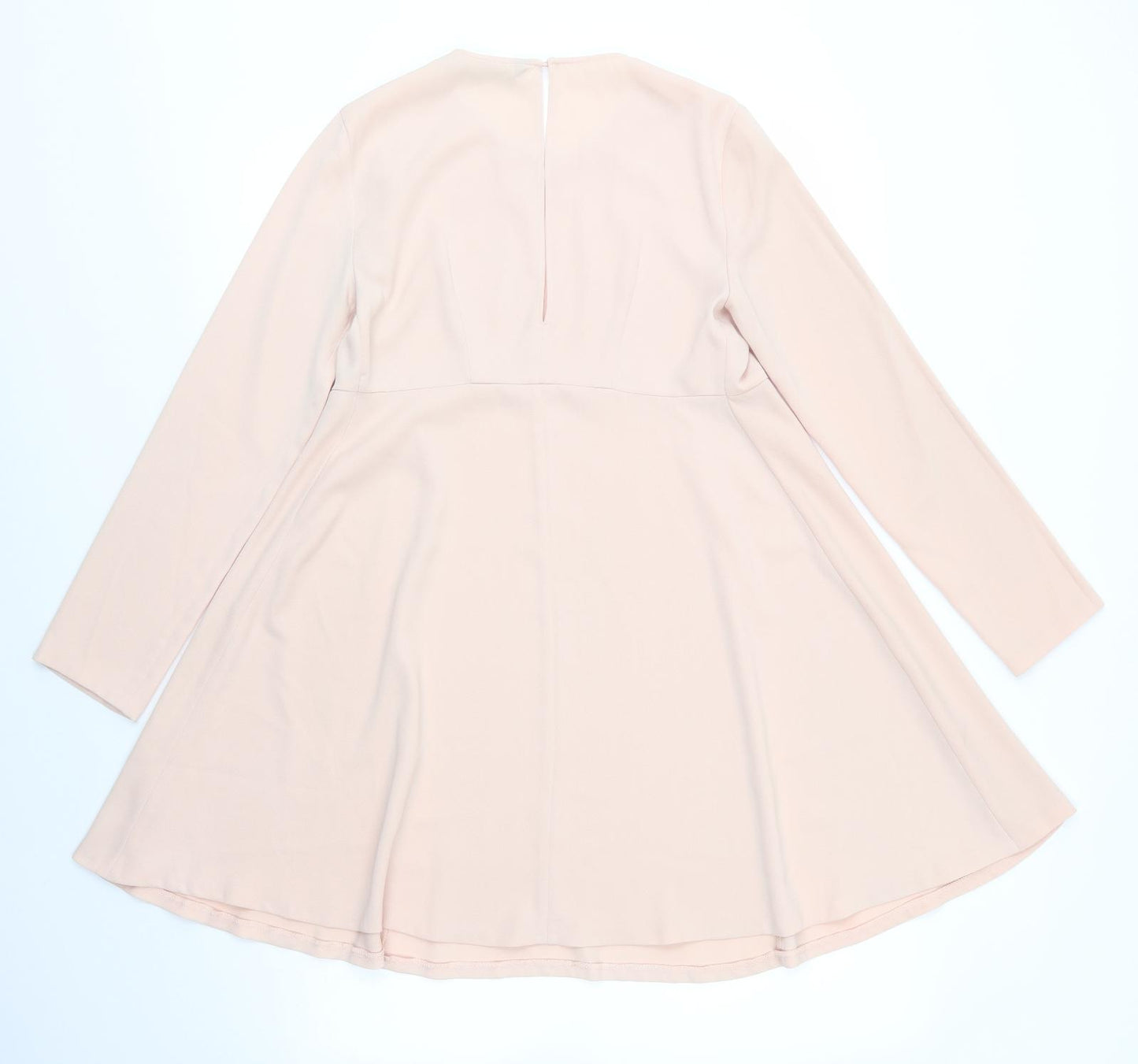 Zara Woman Womens Pink  Polyester Basic Blouse Size XS Round Neck