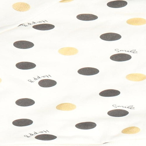 Primark Baby Ivory Polka Dot Cotton Pullover Jumper Size 12-18 Months