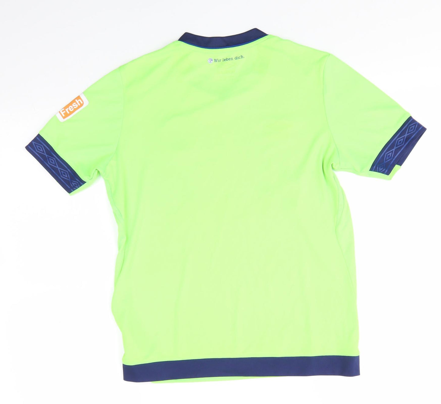 Umbro Boys Yellow  Polyester Basic T-Shirt Size 12 Years V-Neck  - Gazprom Hi Vis
