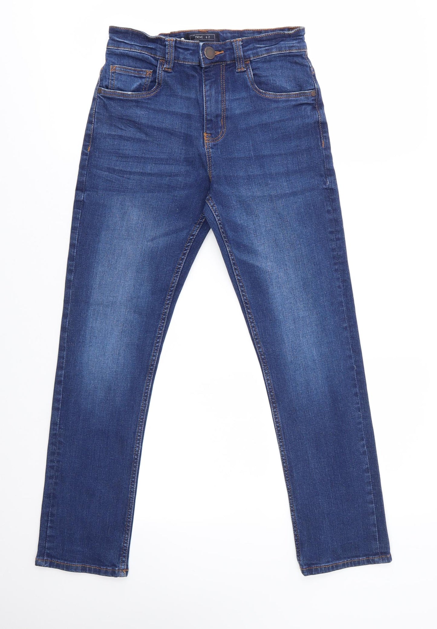 NEXT Boys Blue  Cotton Straight Jeans Size 11 Years  Regular
