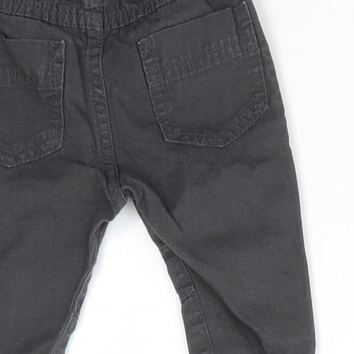 F&F Baby Grey  100% Cotton Jogger Trousers Size 3-6 Months