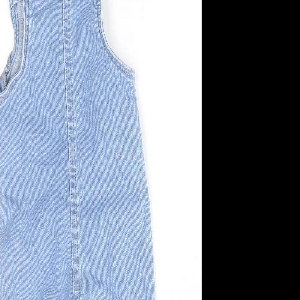TU Baby Blue  Cotton Dungaree One-Piece Size 0-3 Months