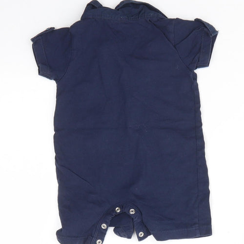 Myleen Klass Baby Blue  100% Cotton Basic Button-Up Size 0-3 Months Collared