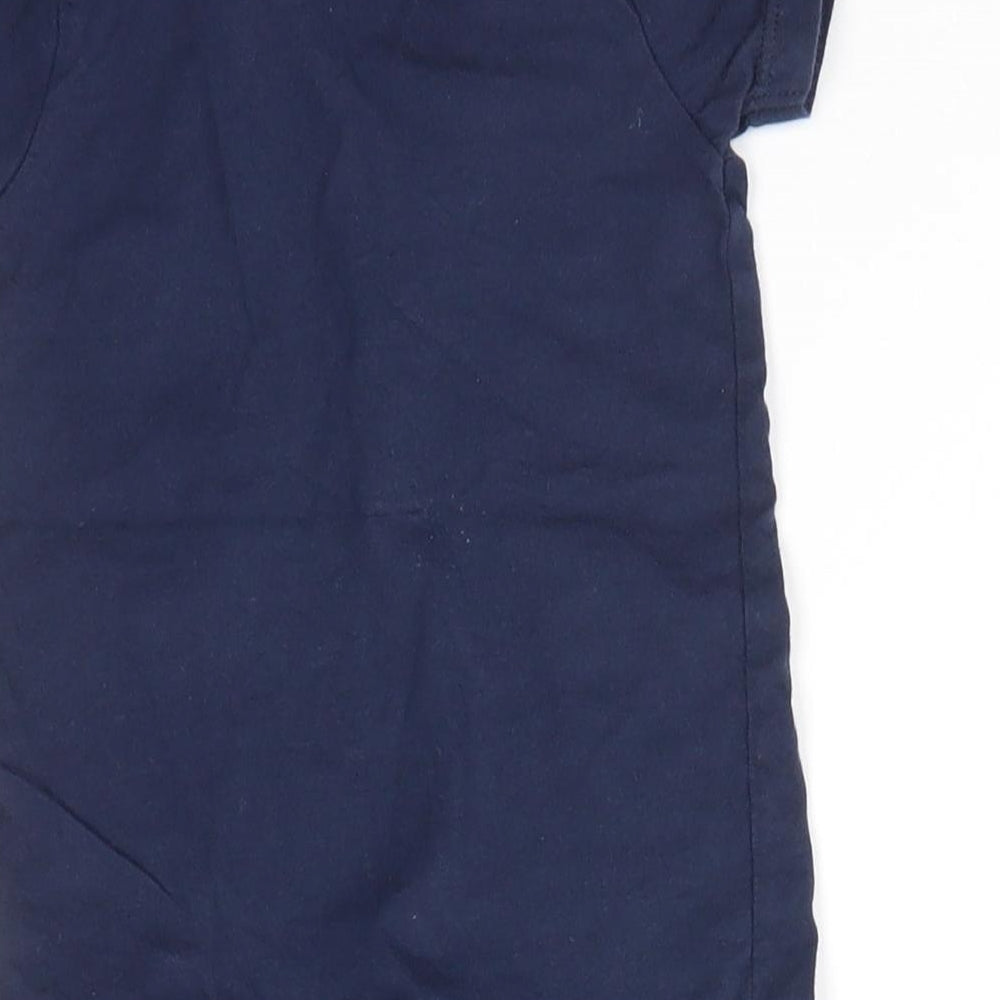 Myleen Klass Baby Blue  100% Cotton Basic Button-Up Size 0-3 Months Collared