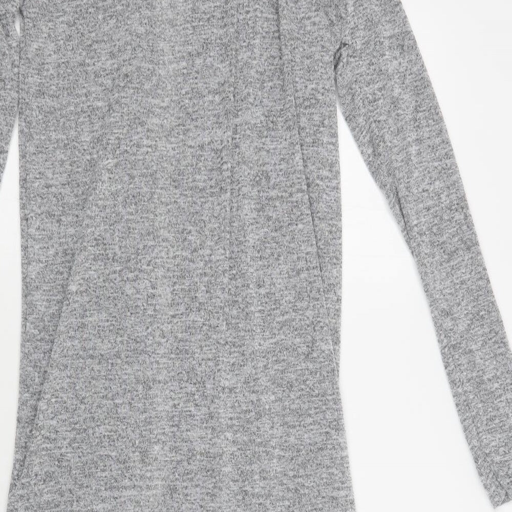 I-X London Womens Grey V-Neck   Cardigan Jumper Size M
