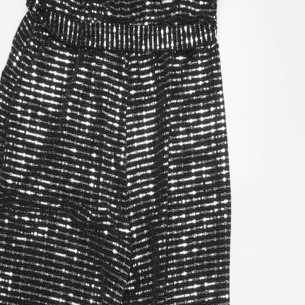 New Look Womens Silver  Polyester Jumpsuit One-Piece Size 16 L28 in