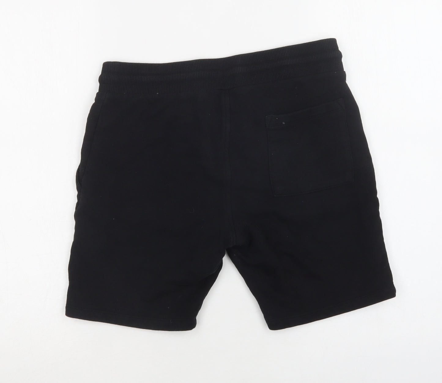 ASOS Mens Black  Cotton Sweat Shorts Size S L7 in Regular Drawstring
