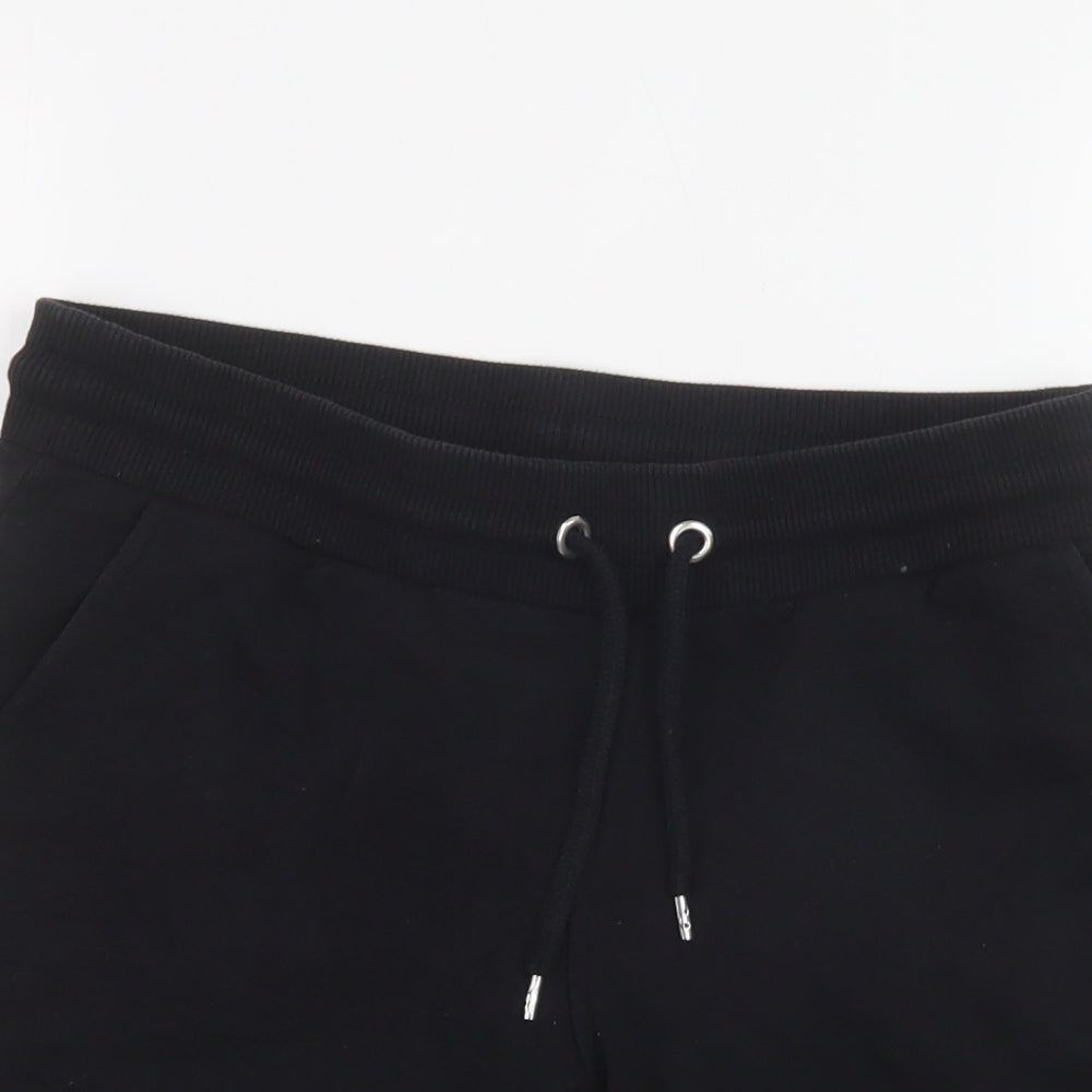 ASOS Mens Black  Cotton Sweat Shorts Size S L7 in Regular Drawstring