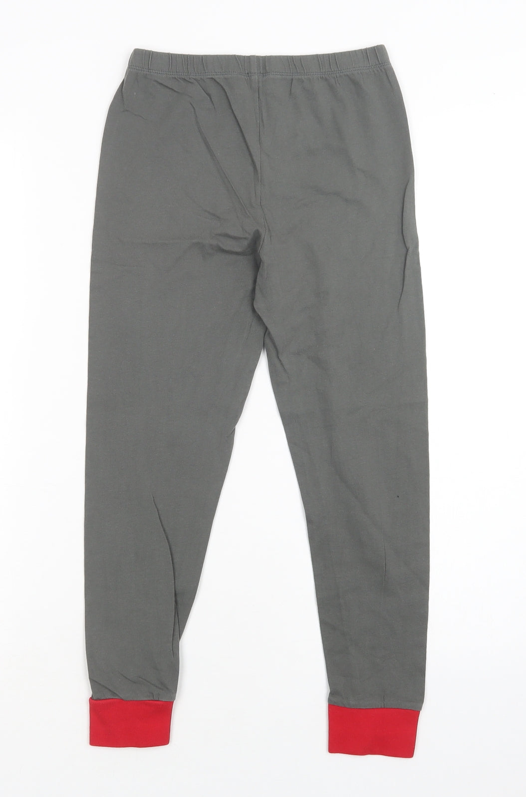 Preworn Boys Grey  Polyester  Pyjama Pants Size 9-10 Years