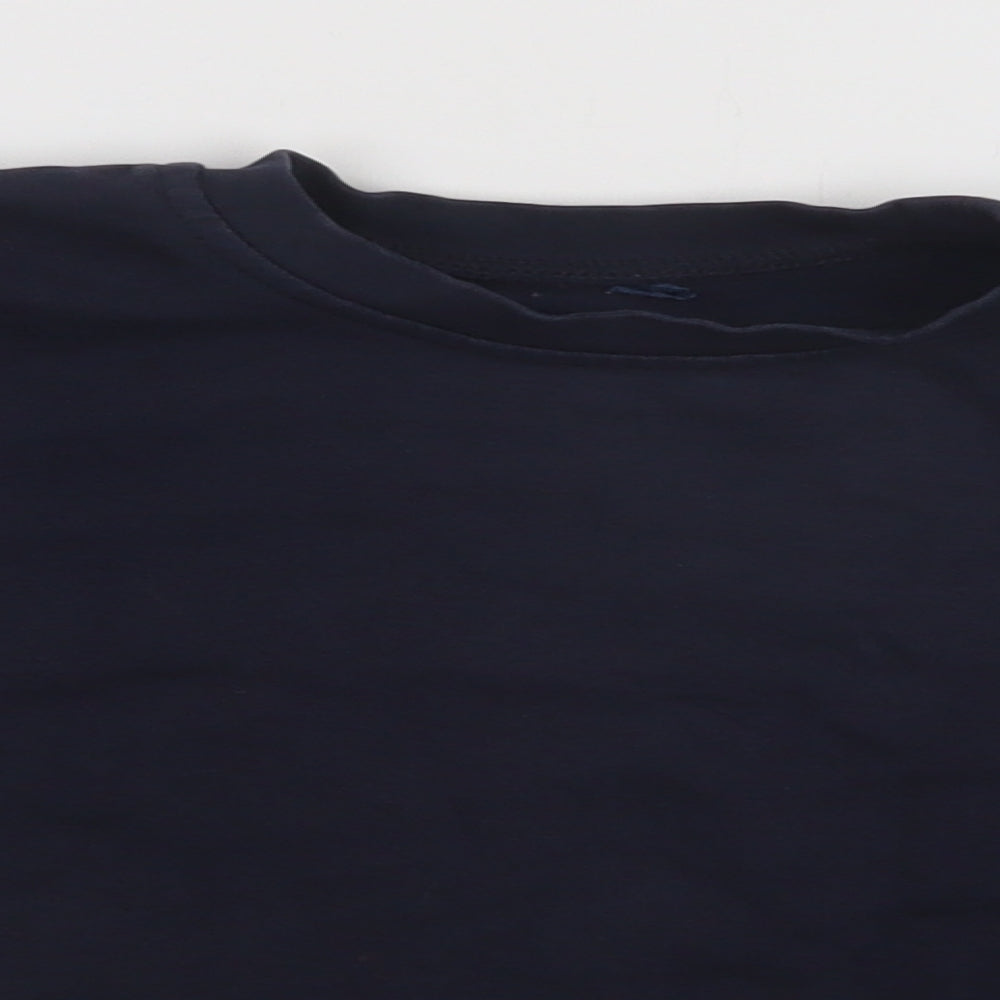 George Boys Blue  Cotton Pullover Sweatshirt Size 5-6 Years   - School Wear