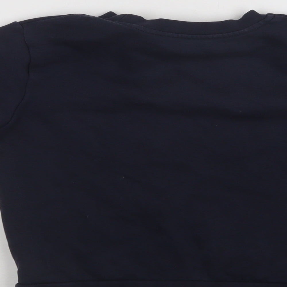George Boys Blue  Cotton Pullover Sweatshirt Size 5-6 Years   - School Wear