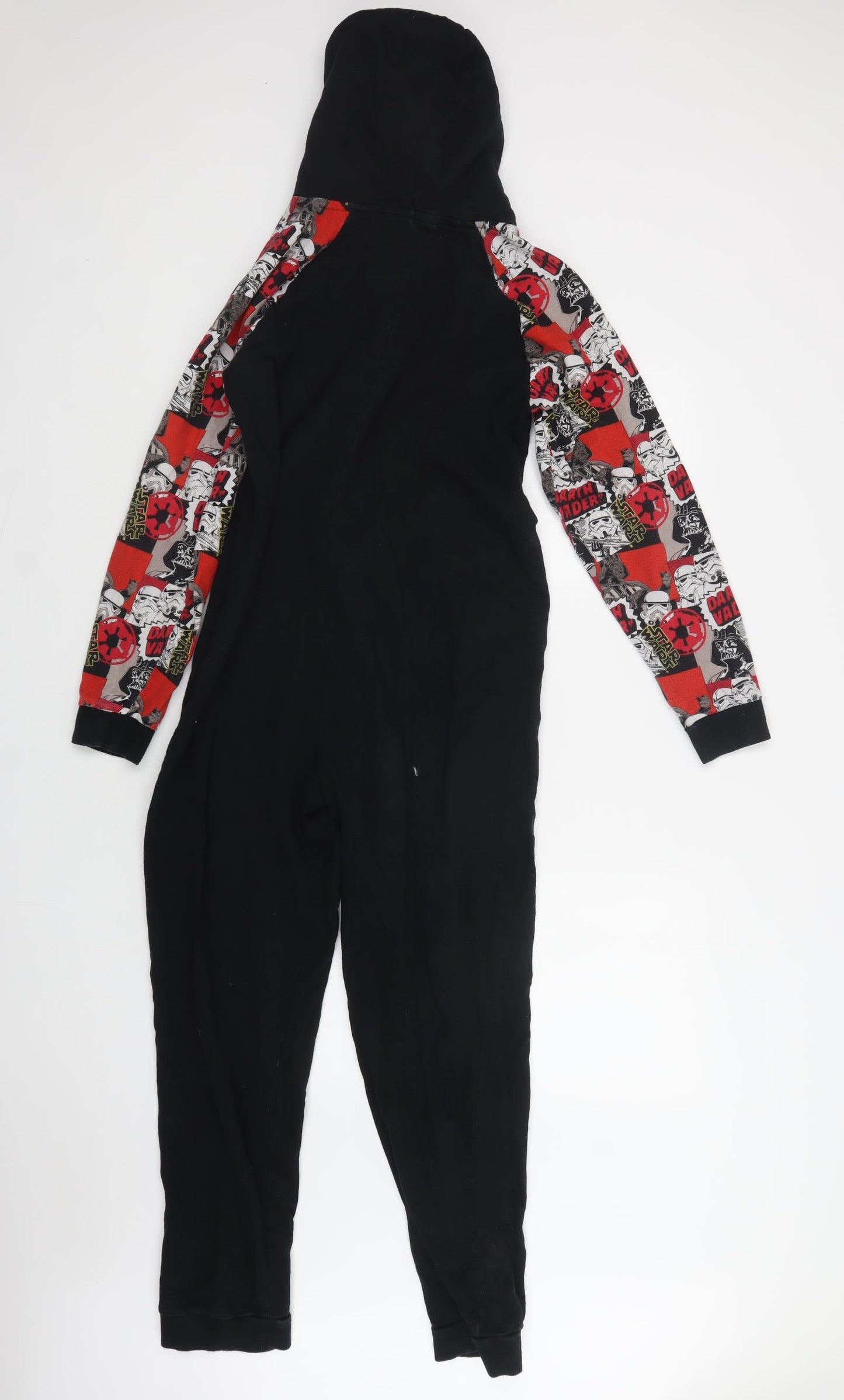 BHS Boys Black  Cotton  Bodysuit Size 15-16 Years  Zip - Star Wars