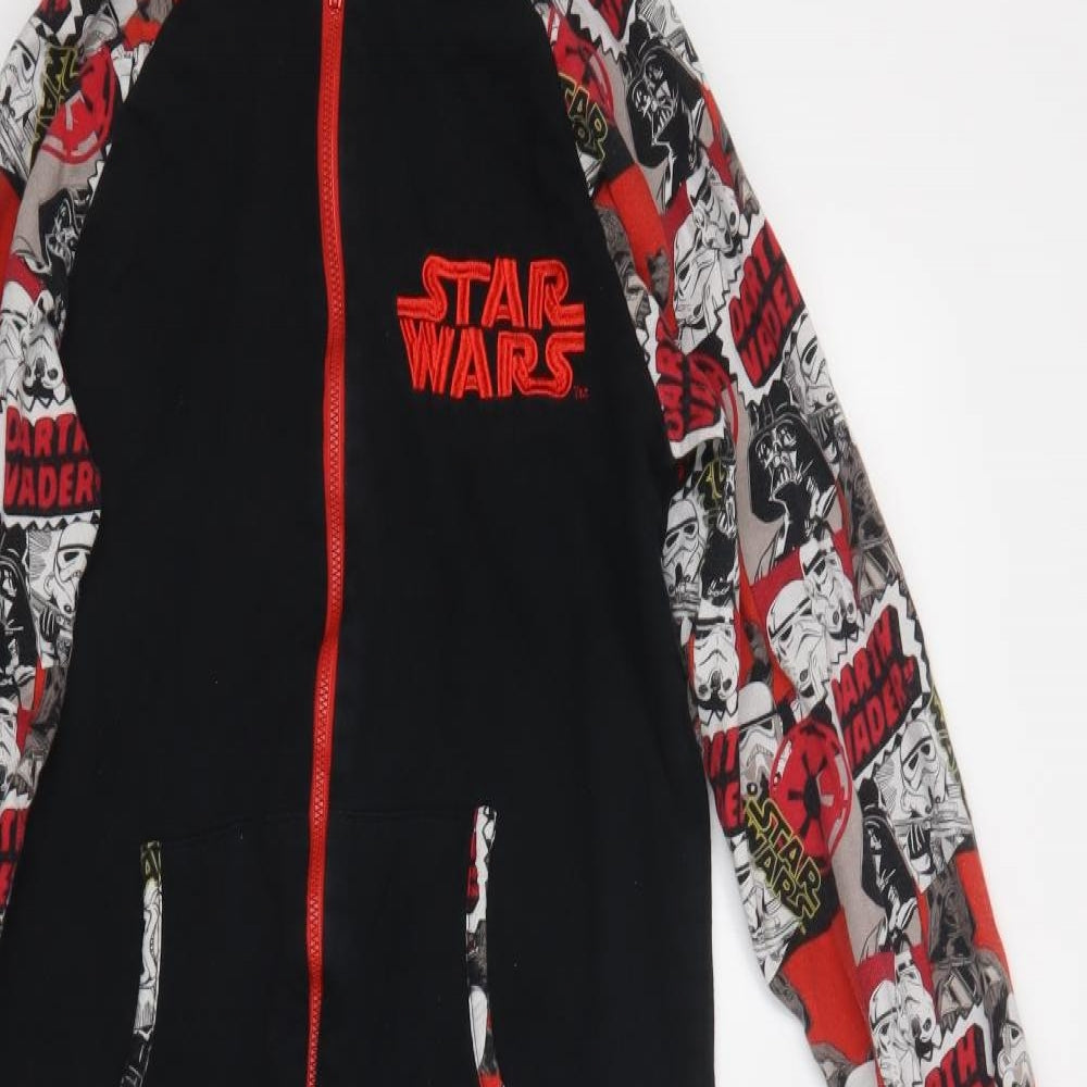 BHS Boys Black  Cotton  Bodysuit Size 15-16 Years  Zip - Star Wars