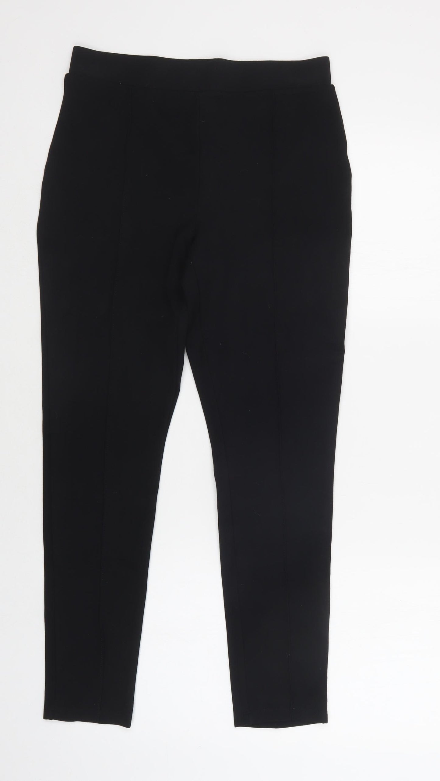 TU Womens Black  Viscose Jegging Trousers Size 12 L28 in Regular