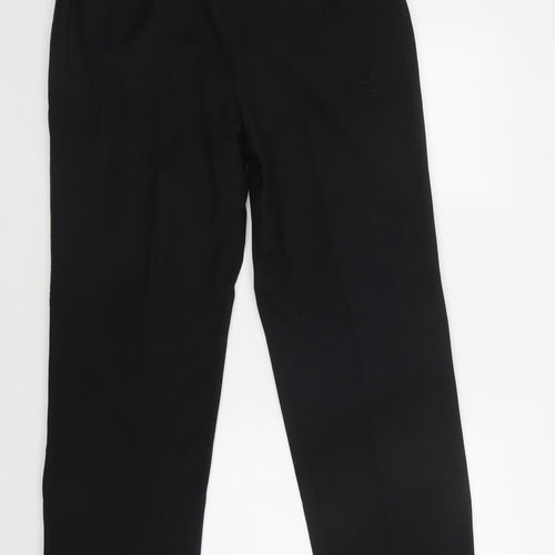 Matalan Mens Black  Polyester Dress Pants Trousers Size 36 L31 in Regular Button