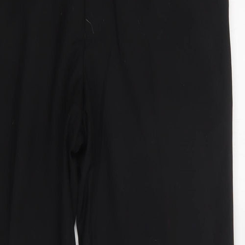 Matalan Mens Black  Polyester Dress Pants Trousers Size 36 L31 in Regular Button