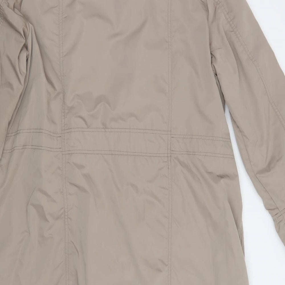 Sheego Womens Beige   Parka Jacket Size 22  Zip