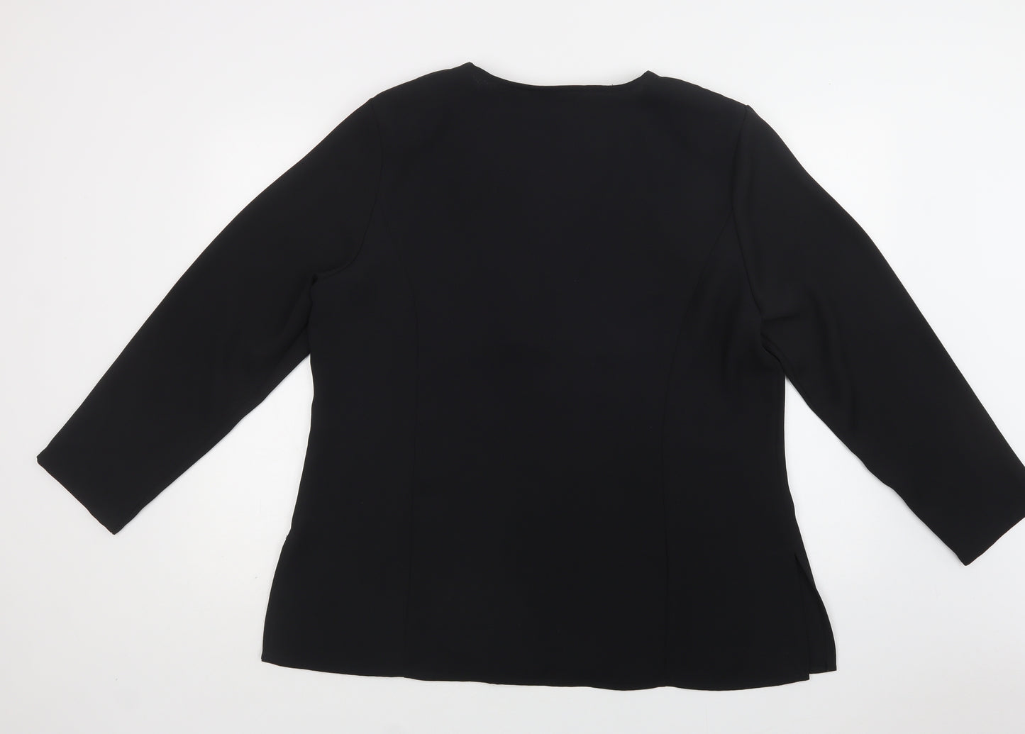 Bonmarché Womens Black   Jacket Blazer Size 20  Button