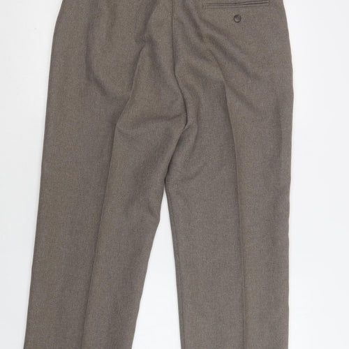 MC Mens Beige  Polyester Dress Pants Trousers Size 34 L31 in Regular Hook & Loop