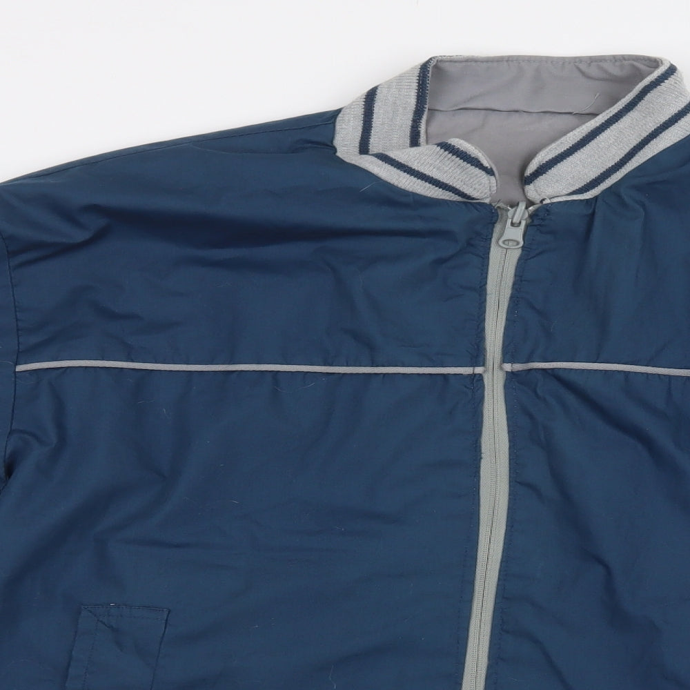 Preworn Mens Blue   Varsity Jacket Jacket Size M  Zip