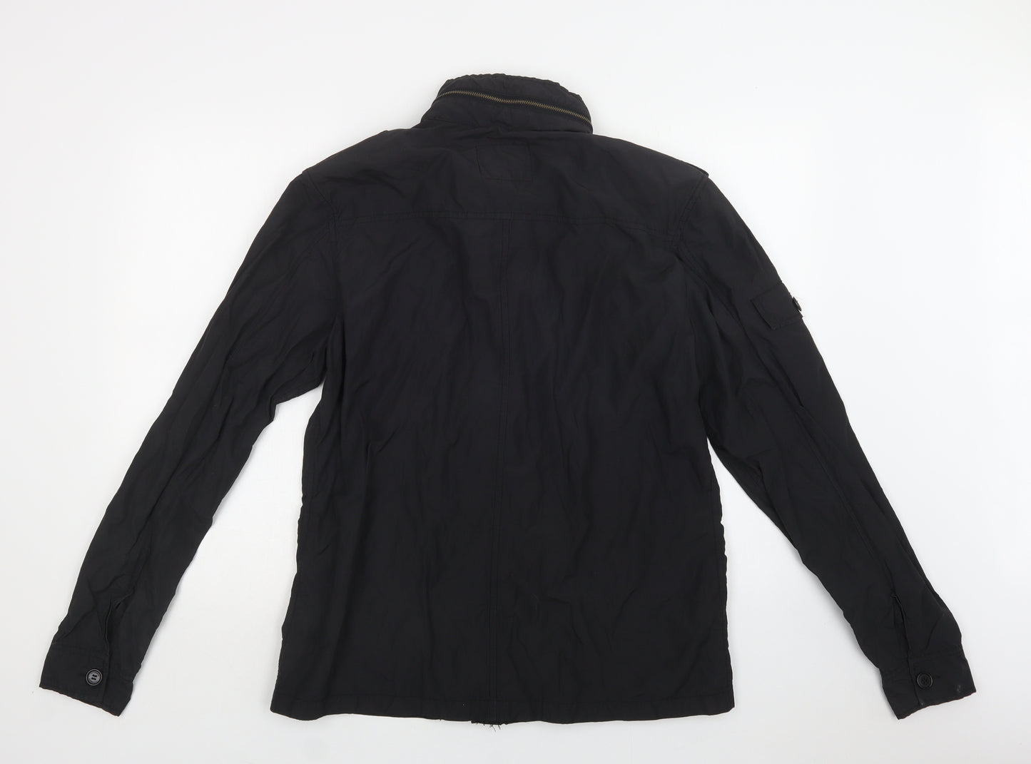 Peter Werth Mens Black   Windbreaker Jacket Size S  Zip