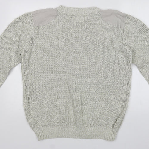 Matalan Mens Beige Crew Neck  Cotton Pullover Jumper Size L