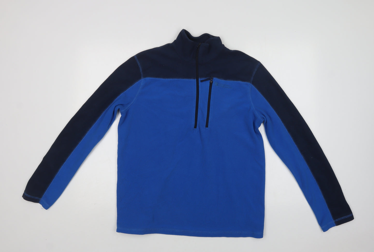 Mountain Warehouse Mens Blue  Polyester Henley Sweatshirt Size M