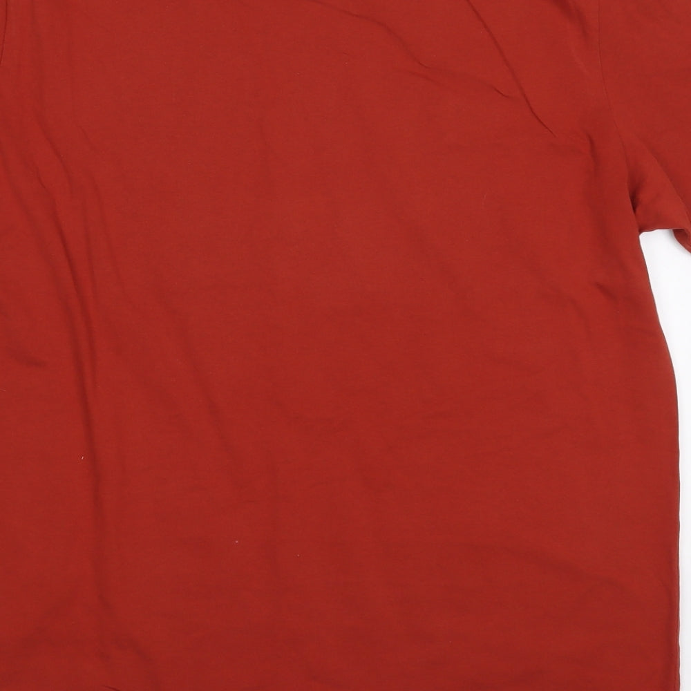 NEXT Mens Red  Cotton  T-Shirt Size XL Crew Neck  - Holkham Reserve