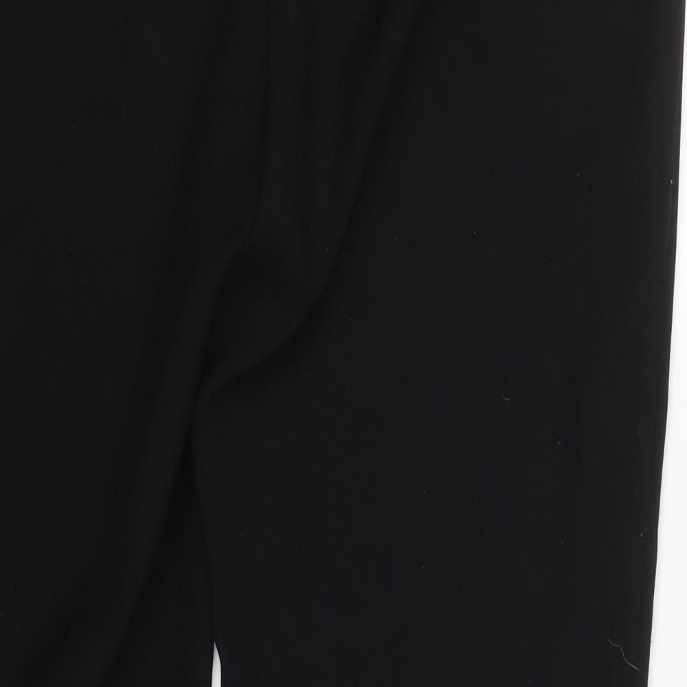 Peacocks Womens Black  Polyester Rain Trousers Trousers Size 14 L30 in Regular Hook & Eye