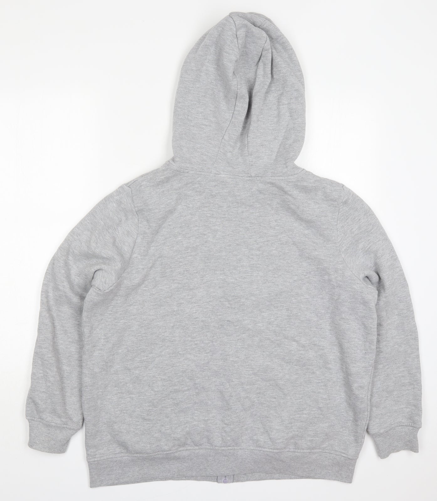 Primark Womens Grey  Cotton Full Zip Hoodie Size 18  Zip