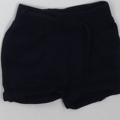 Primark Boys Blue  Cotton Shorts Outfit/Set Size 0-3 Months  Tie