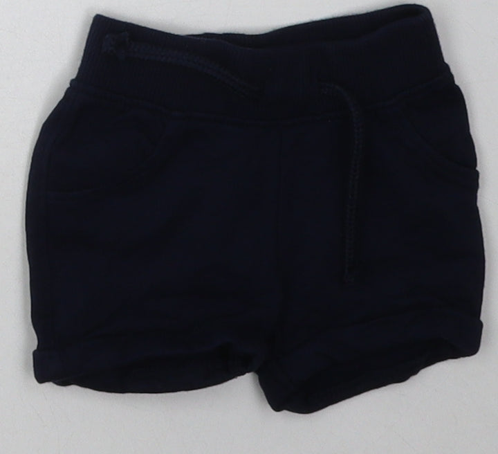 Primark Boys Blue Cotton Shorts Outfit/Set Size 0-3 Months Tie