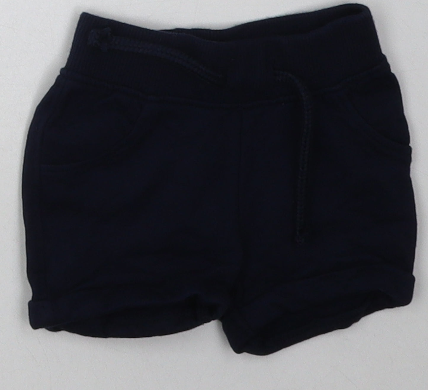 Primark Boys Blue  Cotton Shorts Outfit/Set Size 0-3 Months  Tie