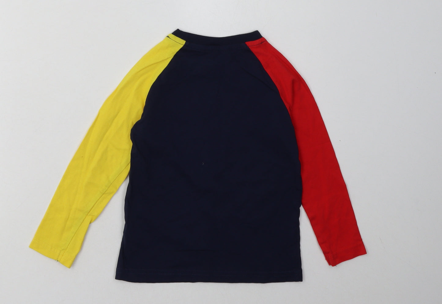 George Boys Blue  Cotton Basic Casual Size 3-4 Years Crew Neck Pullover - Children in Need