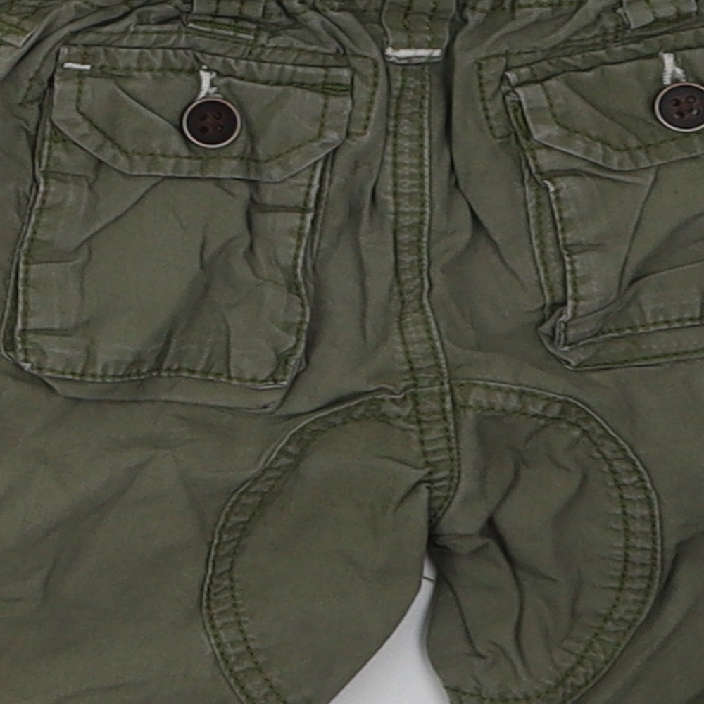 NEXT Boys Green  Coir Cargo Shorts Size 3 Years  Regular Buckle