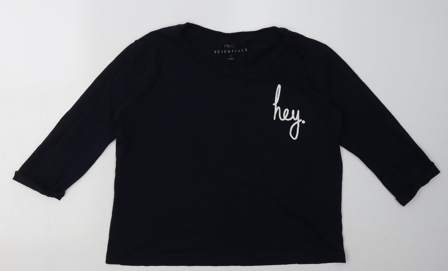 NEXT Womens Blue  Cotton Pullover Sweatshirt Size 12  Pullover - hey