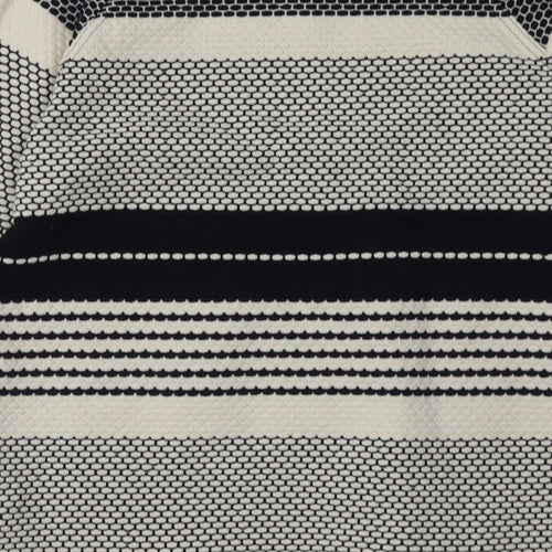 NEXT Womens Blue Striped Cotton Pullover Sweatshirt Size 8  Pullover