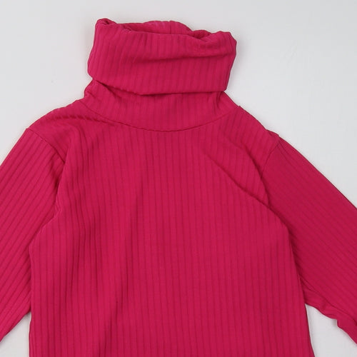 PRETTYLITTLETHING Womens Pink  Polyester Pullover Sweatshirt Size 14  Pullover