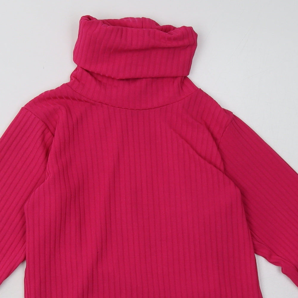 PRETTYLITTLETHING Womens Pink  Polyester Pullover Sweatshirt Size 14  Pullover