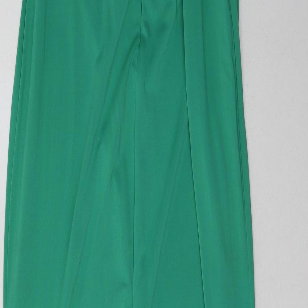 Pink Boutique Womens Green  Polyester Ball Gown  Size XL  Crew Neck Button - Sequin Detail